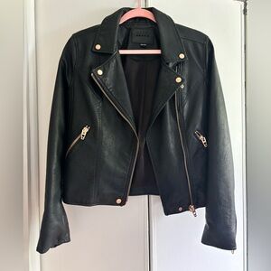 Blank NYC Faux Leather Jacket with Gold hardware
